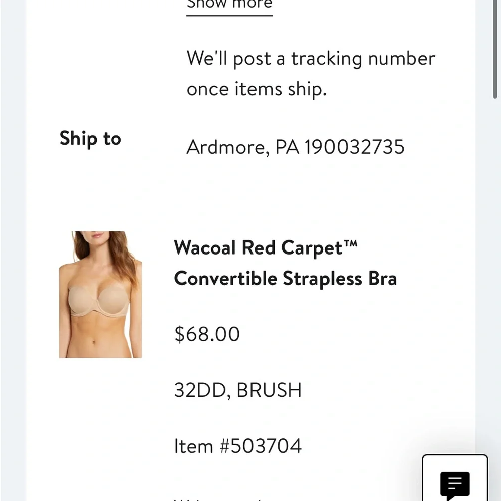 Wacoal Convertible Strapless Bra 32DD - Picture 5 of 8